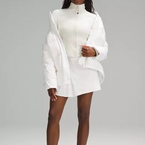 Lululemon Ribbed Nulu Shine Cropped Define Jacket Color Bone, Size 6